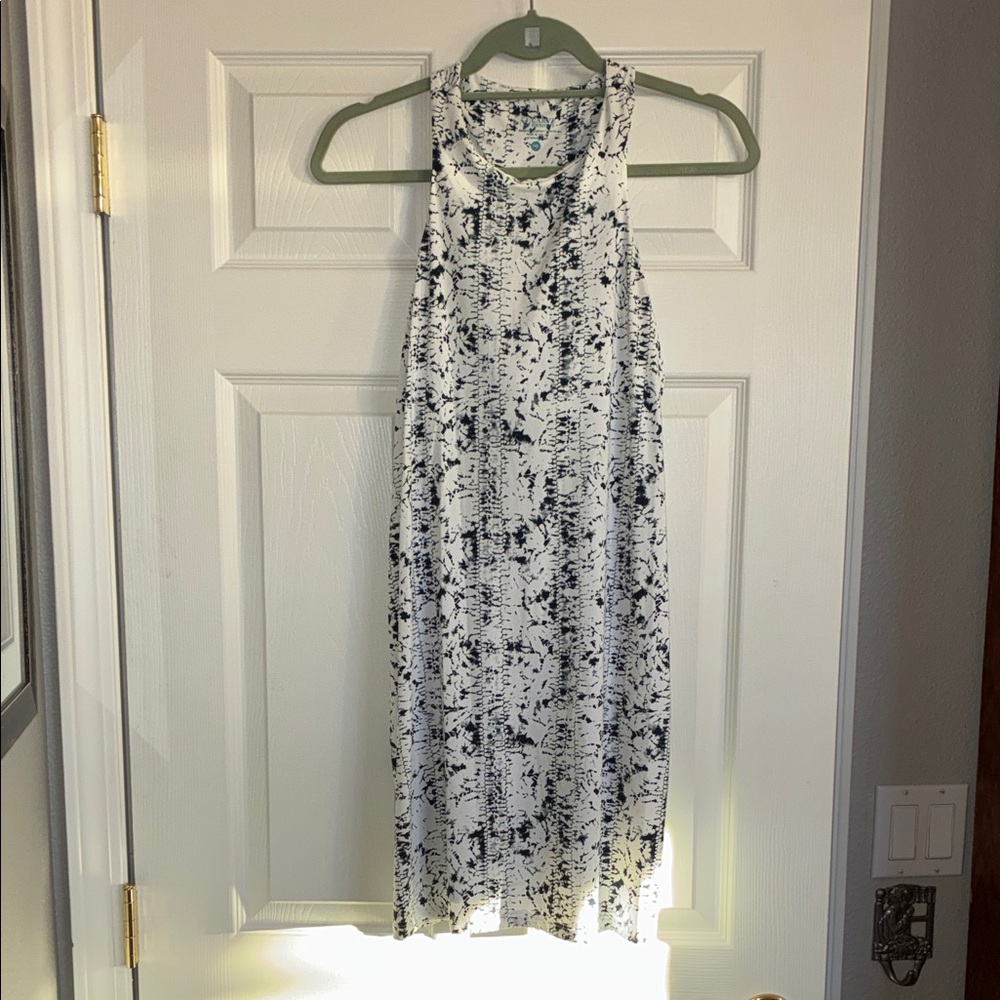 Carve Designs Sanitas Navy and White Mini Dress